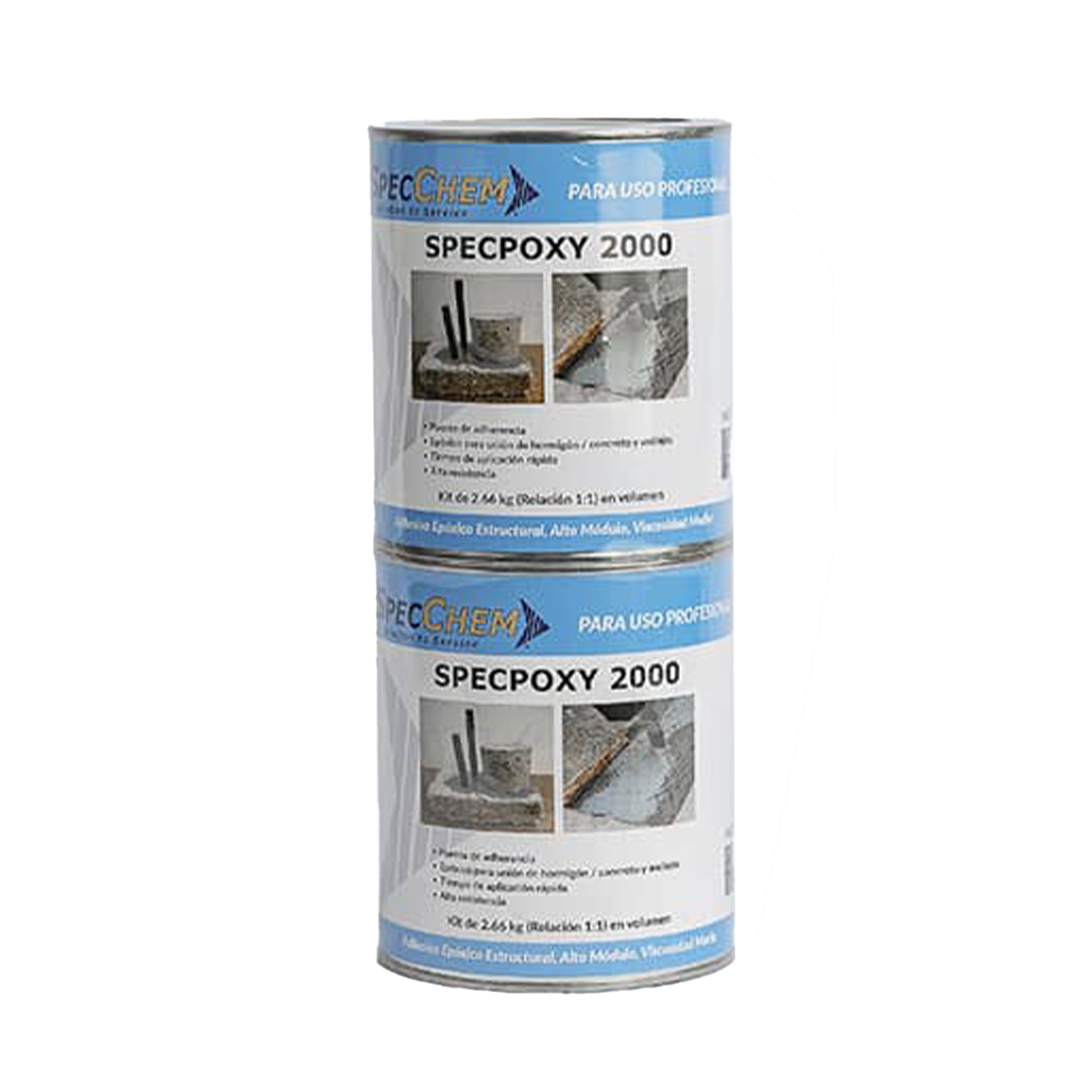 Specpoxy 2000 SPECPOXY 2000 es un adhesivo epoxico de dos com-ponentes, multi-proposito, alto modulo, insensible a la humedad que cumple con los requerimientos de ASTM C-881, Type I, II, IV & V grade 2, classes B&C. Este ad-hesivo libre de solventes, y viscosidad media en Guatemala.